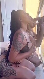 Double Dildo Suck