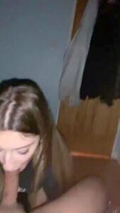 She Is Just Too Cute Sucking On That Dick