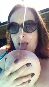 Sucking Her Own